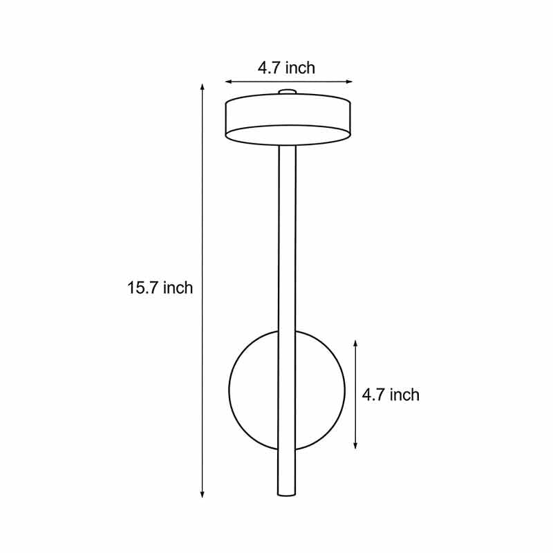 Bedside Lamps for Wall Adjustable LED Luxury Metal Light