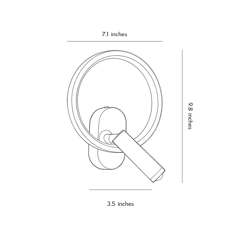 Reading Light for Bed Wall Mounted Modern Rotatable Lamp