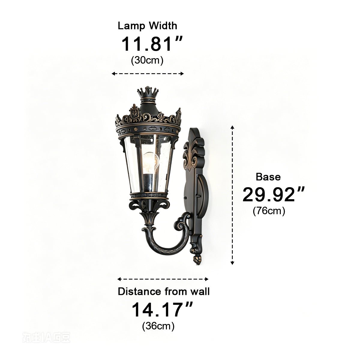 Waterproof European Mid-Century Outdoor Wall Light