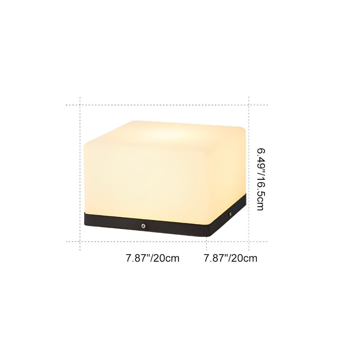 Waterproof Modern Square LED Outdoor Post Lights