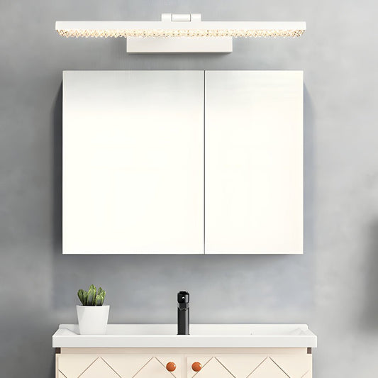 160° Adjustable LED Bathroom Vanity Light with Crystal-Inspired Acrylic
