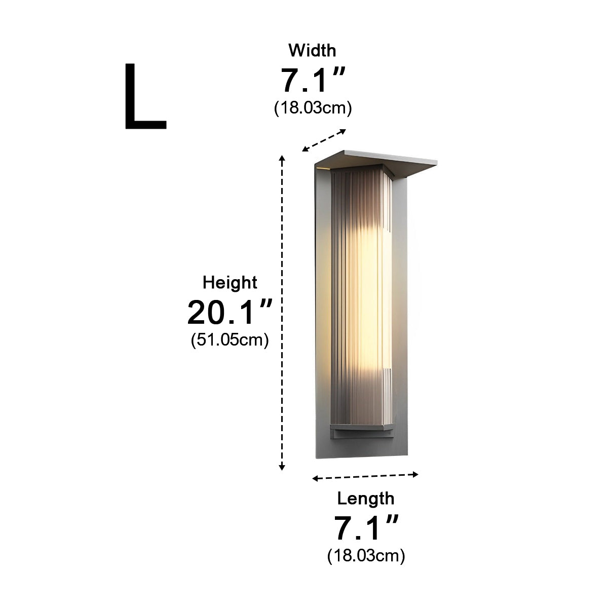 Modern Waterproof Triangle LED Porch Outdoor Wall Light