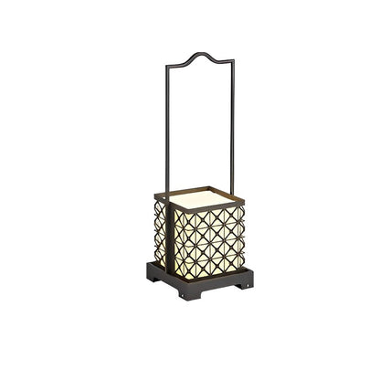 Retro Portable Waterproof LED Black Modern Lawn Lamp Solar Outdoor Lights