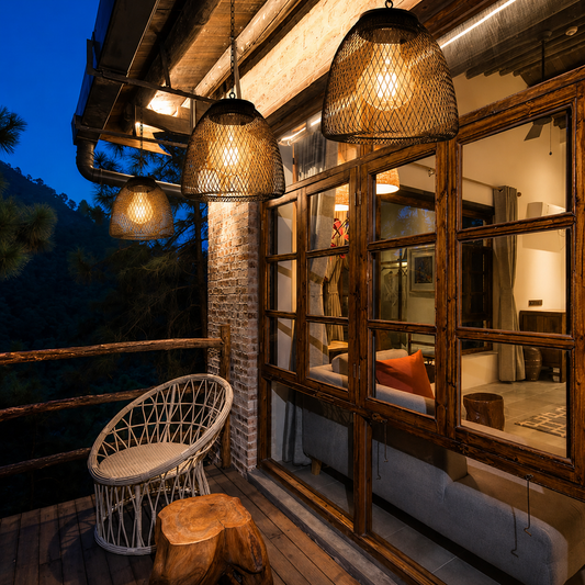 Solar Bamboo Hanging Lantern – Waterproof Outdoor Garden Light product image