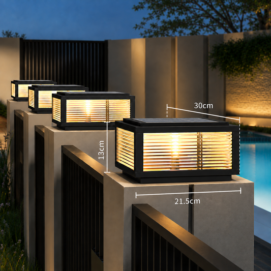 Outdoor Post Light - Modern Square Fence Pillar product image
