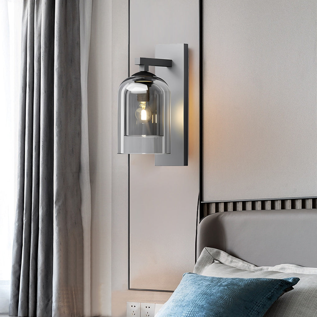 [Open-Box]Double-layer Glass Lampshade Nordic Minimalist Wall Lamp Wall Sconce Lighting