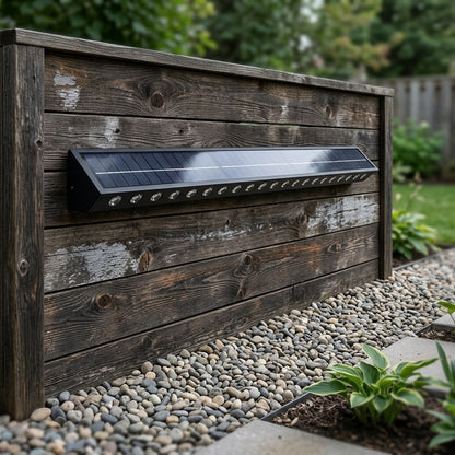 Washer Solar Modern Wall Light - Black Stainless Steel Sconce from 4 to 20 LEDs, Solar or Hardwired, in Warm, Cool or Colorful Light
