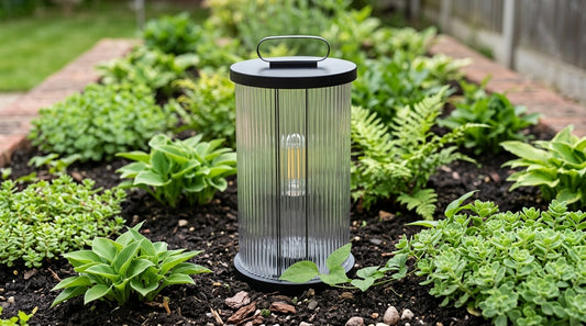 Cylinder Lantern Pathway Post Light - Clear Acrylic and Black Stainless Steel, 7.8 or 11.8 Inch Diameters up to 47.2 Inches Tall, for Decks