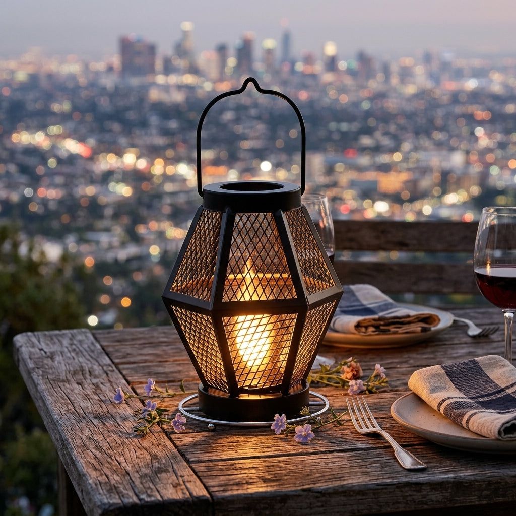 Landscape Lantern Lamp - Black Iron Mesh Solar Light with 0.5W LED and IP65 Rating, in Packs of Two to Forty for Garden, Patio and Borders