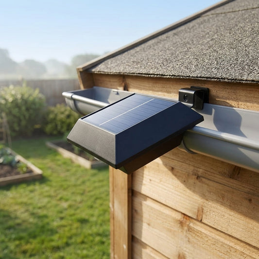 Square Solar Wall Light - Aluminium Alloy and PC Sconce in White or Black with Cool or Warm White LED for Courtyard, Patio and Entryways