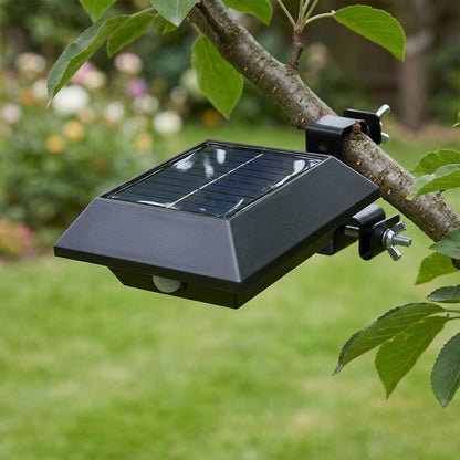Square Solar Wall Light - Aluminium Alloy and PC Sconce in White or Black with Cool or Warm White LED for Courtyard, Patio and Entryways