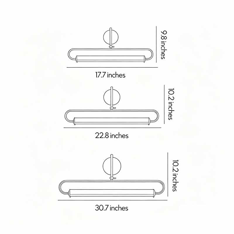 Adjustable Bathroom Vanity Lights Modern Minimalist Wall Light