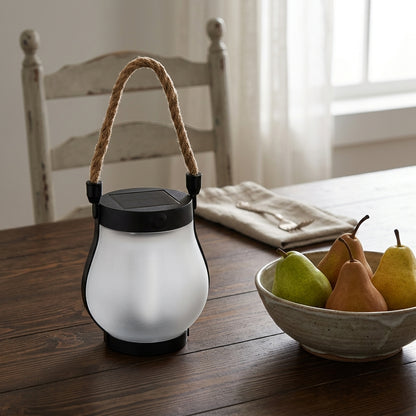 Solar Flame Camping Lantern - 22 LED Flame Effect Light with Solar and USB Charging and IPX4 Rating for Camping, Patio and Power Cuts