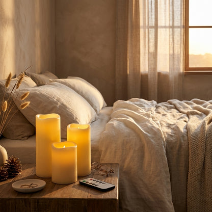 Flameless LED Candles with Remote - Flickering Waterproof Candle Sets in 24 to 144 Packs with Timer Control for Weddings, Venues and Mantels