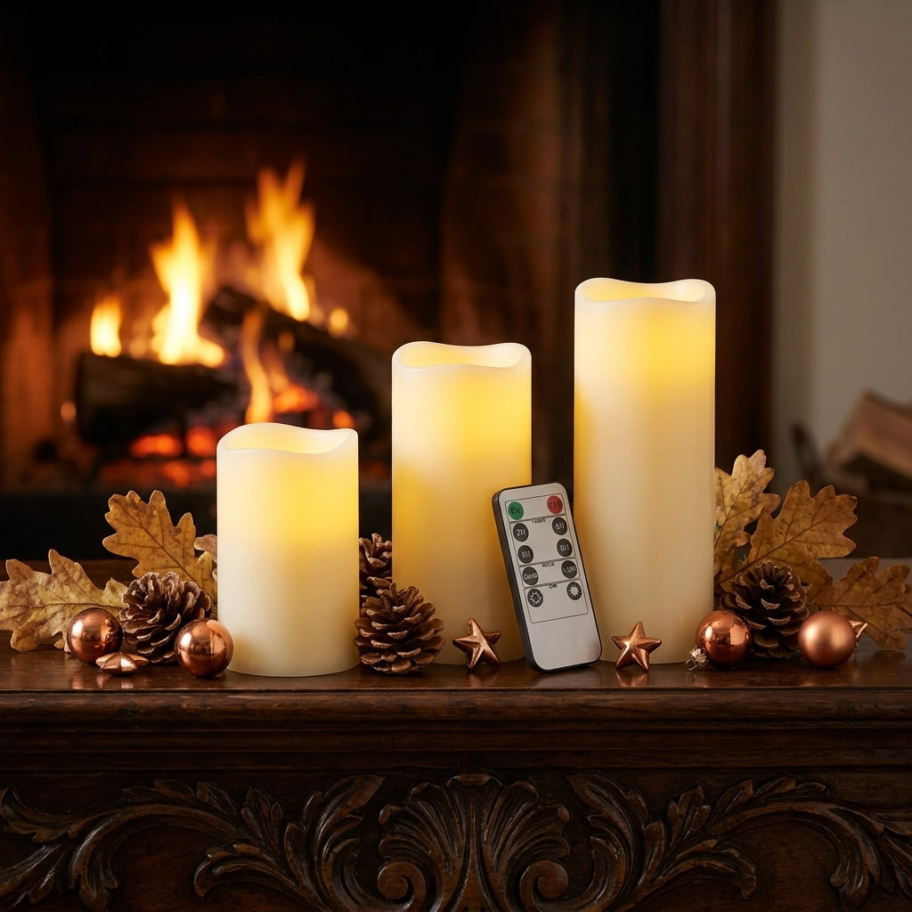 Flameless LED Candles with Remote - Flickering Waterproof Candle Sets in 24 to 144 Packs with Timer Control for Weddings, Venues and Mantels