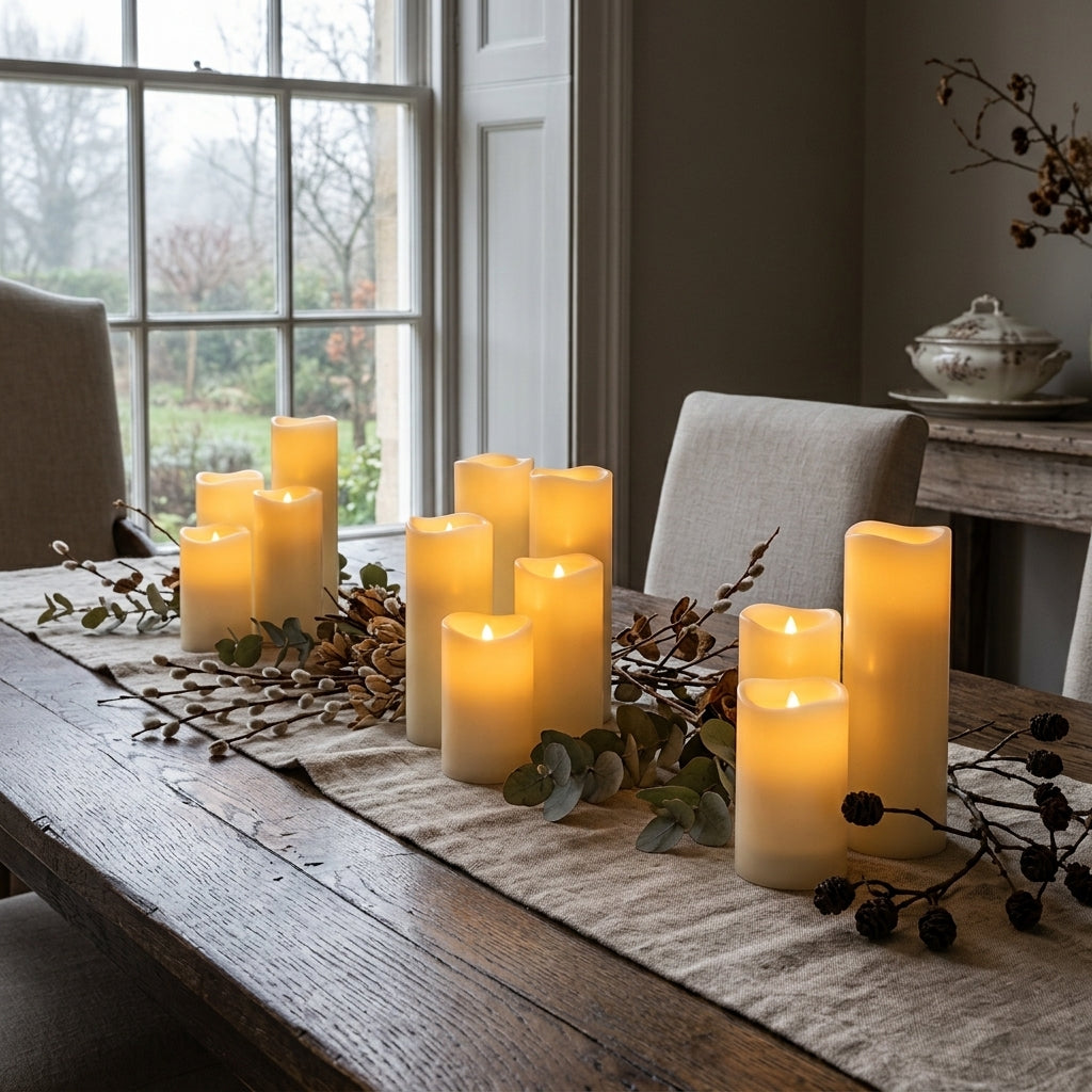 Flameless LED Candles with Remote - Flickering Waterproof Candle Sets in 24 to 144 Packs with Timer Control for Weddings, Venues and Mantels
