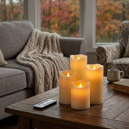 Flameless LED Candles with Remote - Flickering Waterproof Candle Sets in 24 to 144 Packs with Timer Control for Weddings, Venues and Mantels