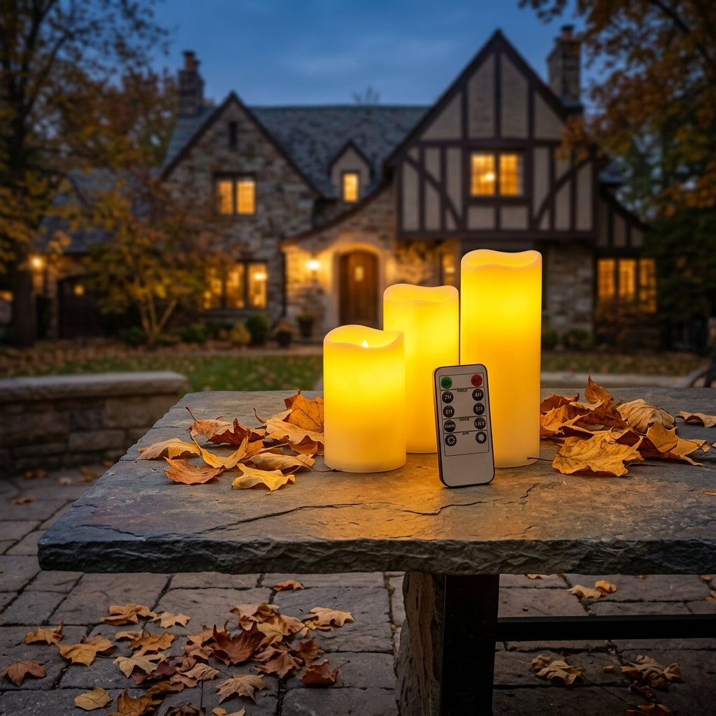 Flameless LED Candles with Remote - Flickering Waterproof Candle Sets in 24 to 144 Packs with Timer Control for Weddings, Venues and Mantels