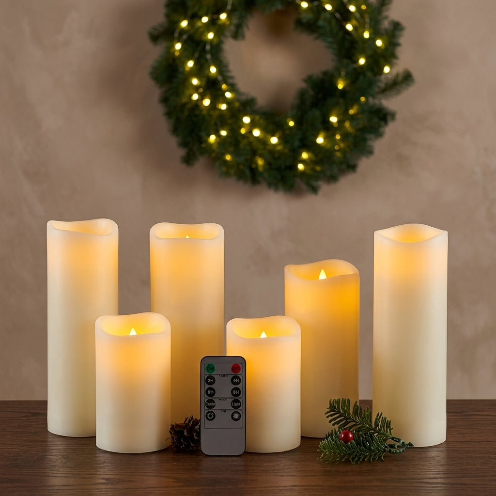Flameless LED Candles with Remote - Flickering Waterproof Candle Sets in 24 to 144 Packs with Timer Control for Weddings, Venues and Mantels