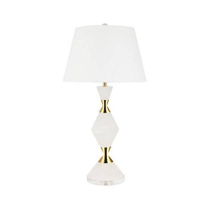 White Contemporary Table Lamps with Gold Details Elegant Lamps