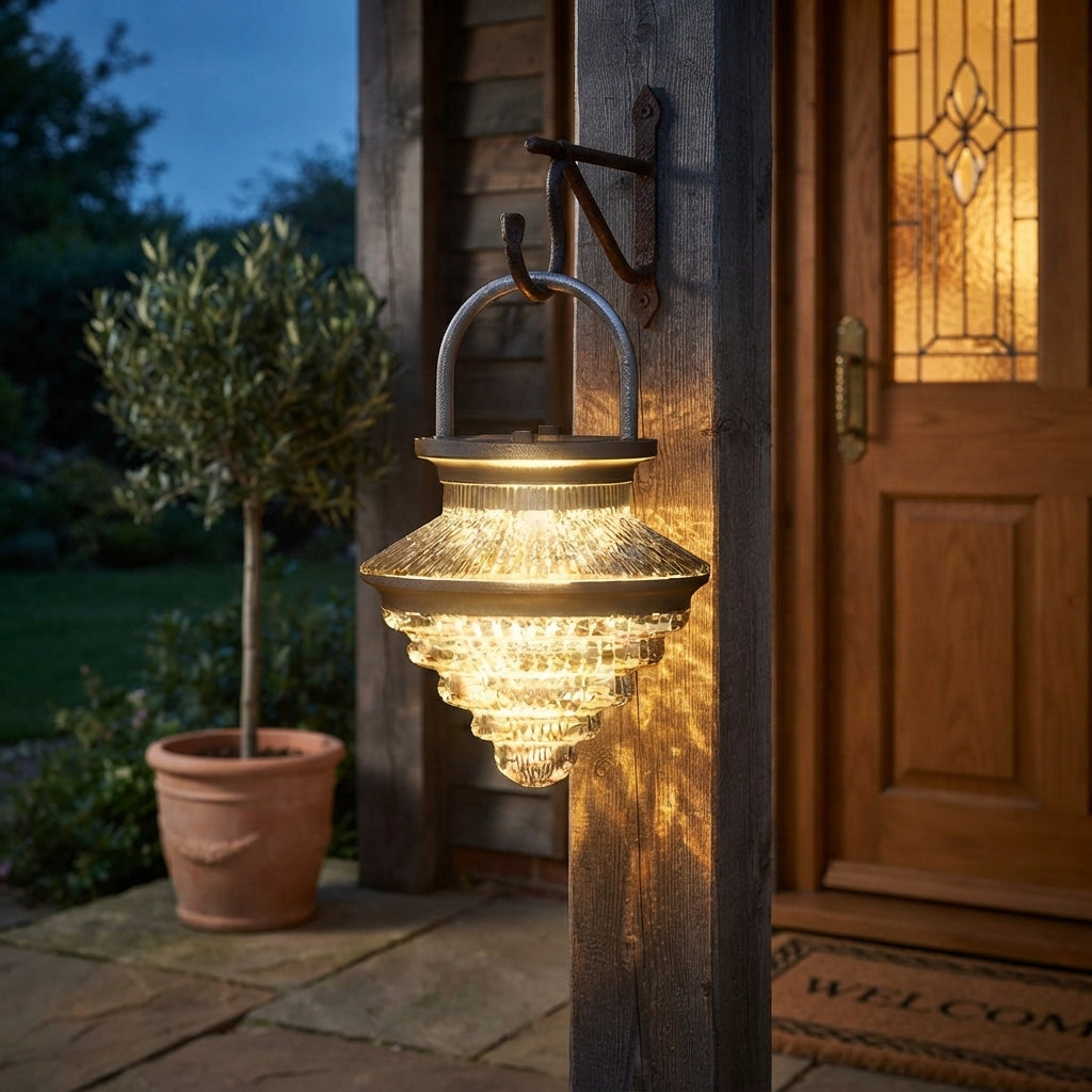 Cordless Hanging Lantern - Aluminum Alloy and Acrylic Solar and USB Light with 3000K, 4000K and 6000K Settings, IP65 Rated for Camping