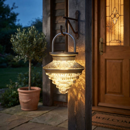 Cordless Hanging Lantern - Aluminum Alloy and Acrylic Solar and USB Light with 3000K, 4000K and 6000K Settings, IP65 Rated for Camping