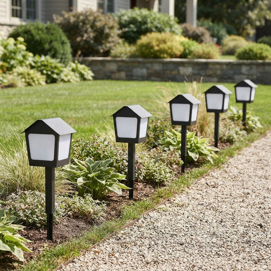 Modern Post Light - Stainless Steel and Acrylic Column Lamp with Solar or Hardwired Power in 7.87 to 15.75 Inch Diameters for Patios