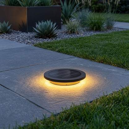 Modern Landscape Light - Gray Die-cast Aluminum and Glass Fixture with Base or Ground Insert Mount, Solar or Hardwired, for Courtyards