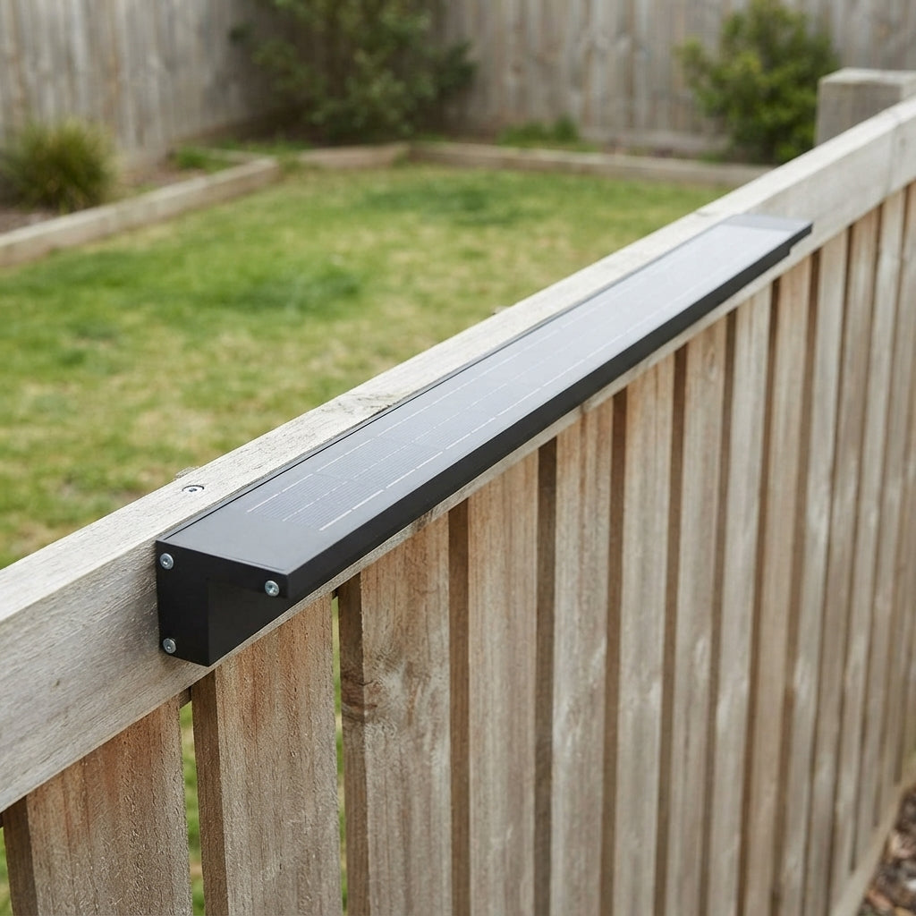 Washer Modern Solar Wall Light - Aluminum and Glass Linear Wall Washer in 6.8, 19.7 and 39.1 Inch Sizes with Yellow or Warm White LEDs