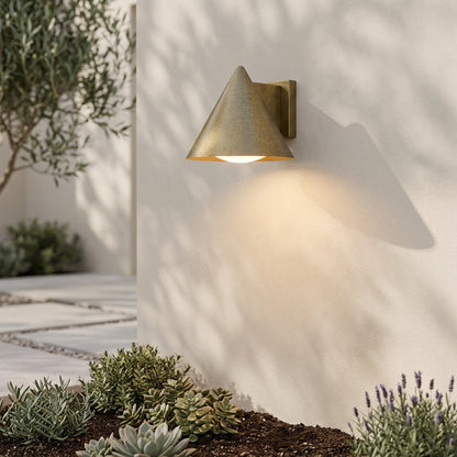 Solar Modern Wall Sconce - Minimalist Acrylic and Metal Light in Gray Black or Gold, 9.84 to 17.8 Inch Diameters, for Courtyard and Patio