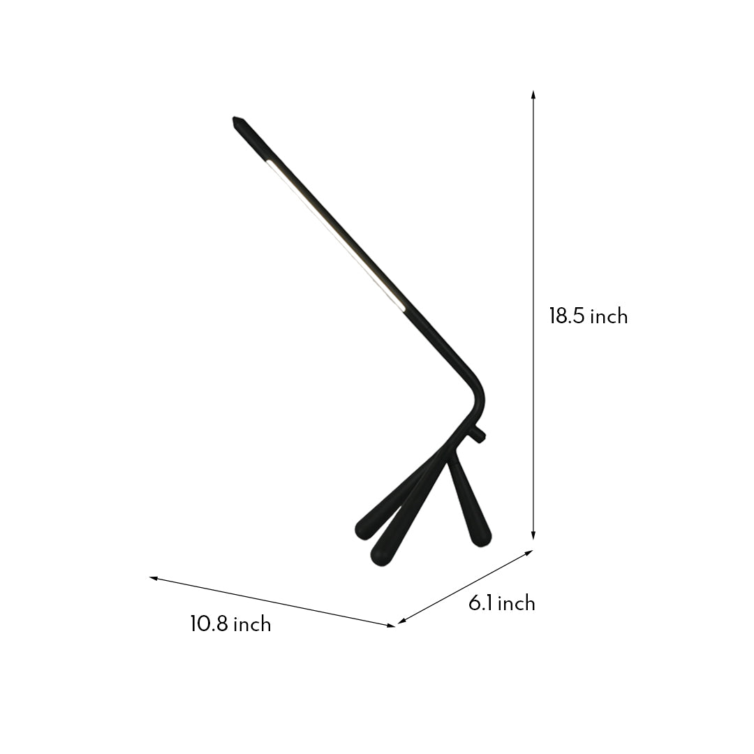Three Legged Table Lamp LED Eye-Care Rotatable Unique Accent Lamp