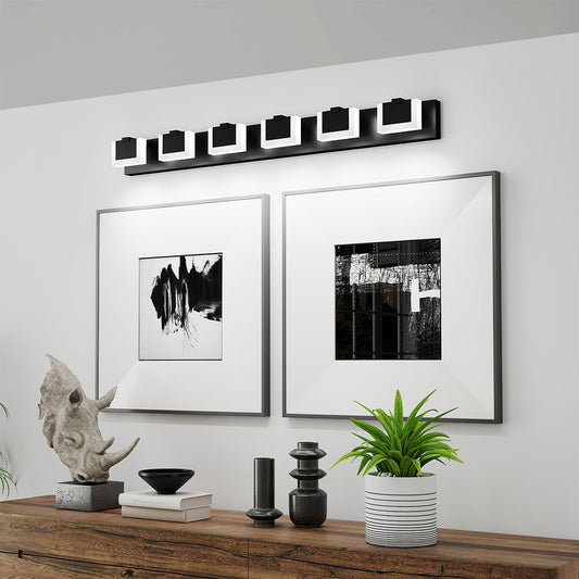 Bathroom LED Vanity Lights Nordic Chrome Mirror Light