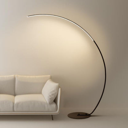 Arcing Floor Lamps Modern Remote Control Aluminum LED Lamp