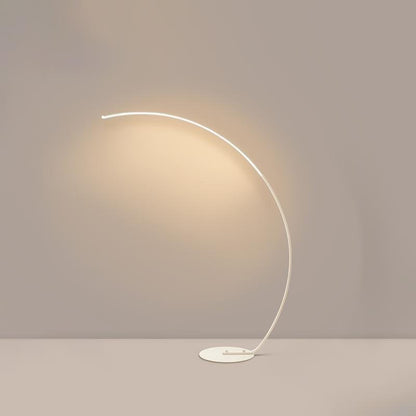 Arcing Floor Lamps Modern Remote Control Aluminum LED Lamp