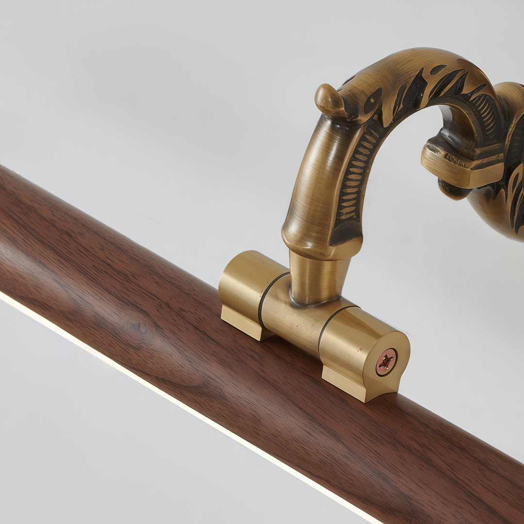 Bathroom Vanity Bar Light Fixtures Full Copper LED Walnut Light