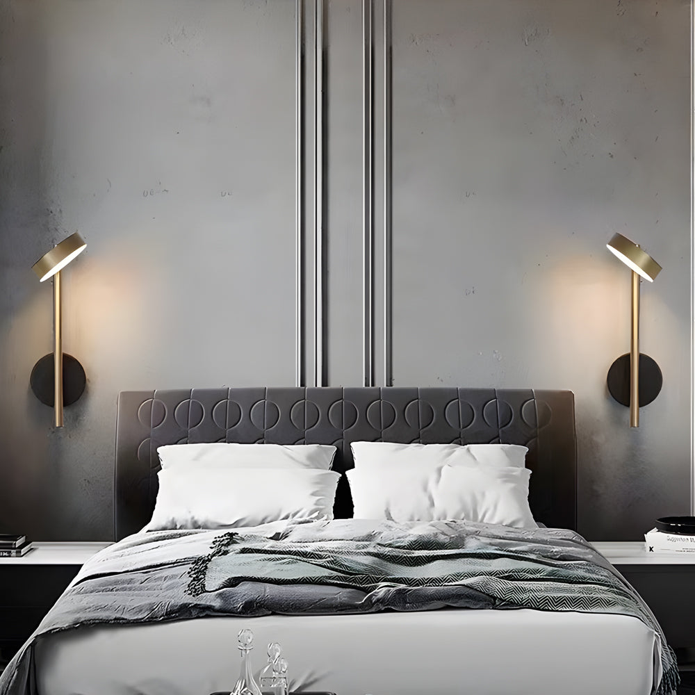 Bedside Lamps for Wall Adjustable LED Luxury Metal Light