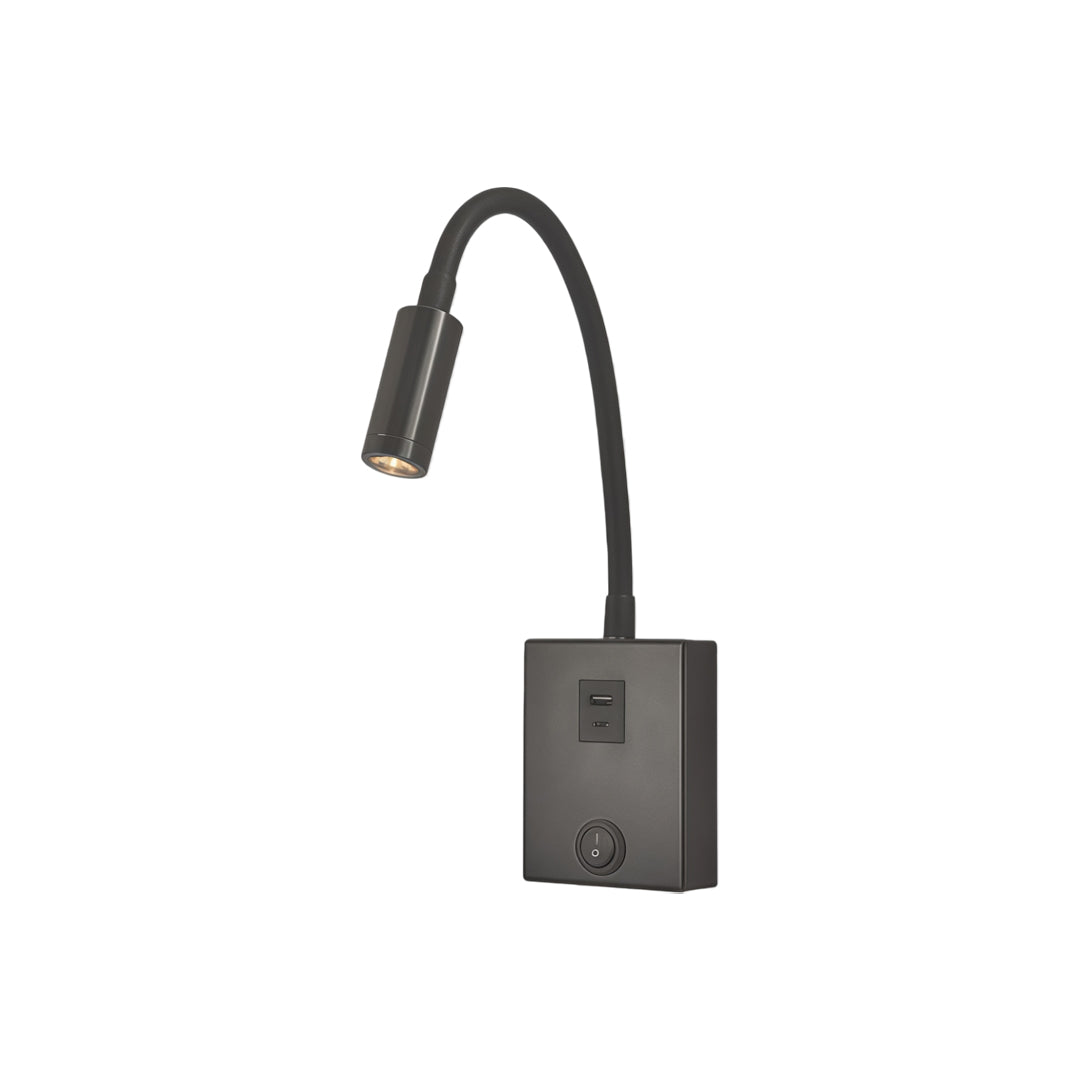 Bedside Reading Wall Lights Creative Black Metal Lamp