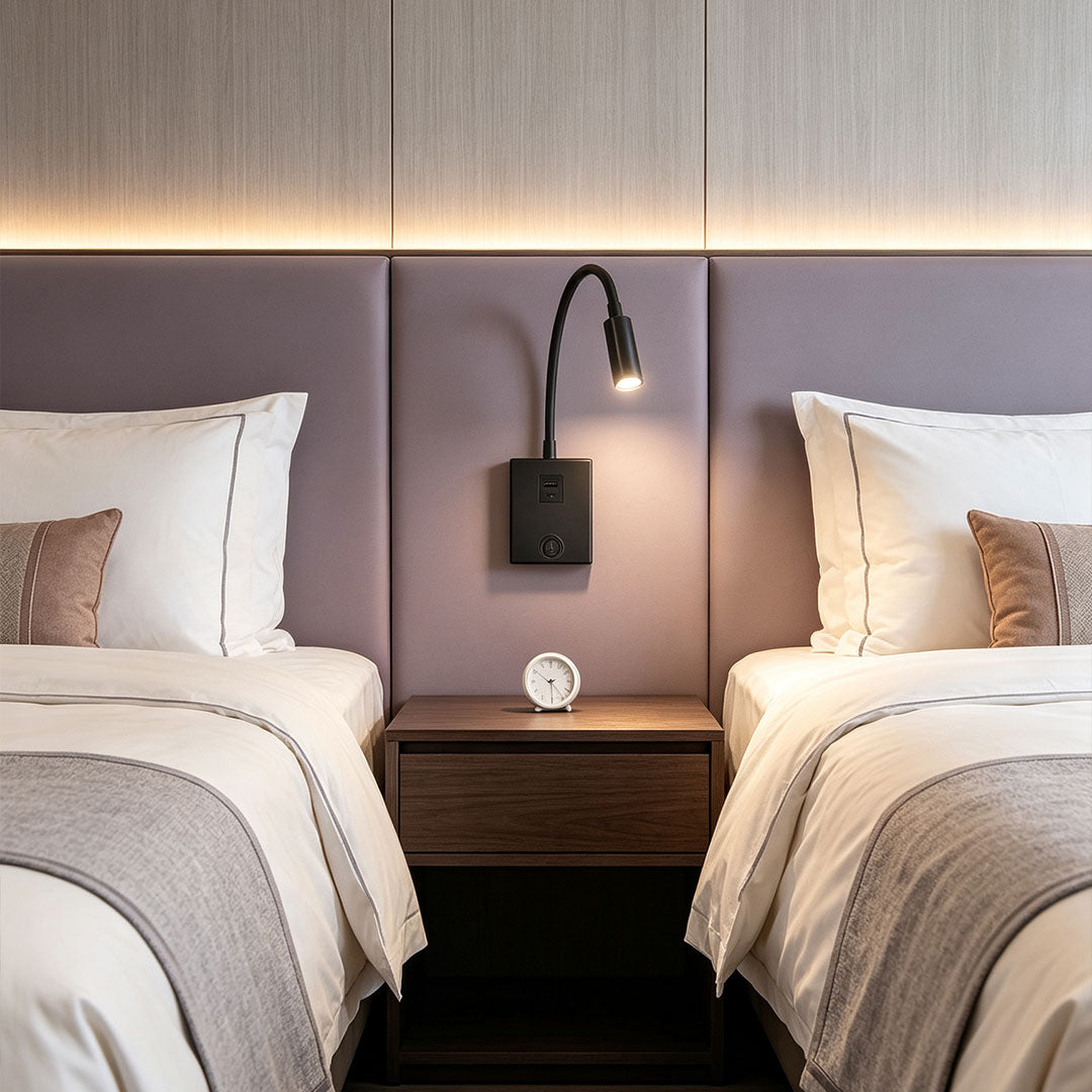 Bedside Reading Wall Lights Creative Black Metal Lamp