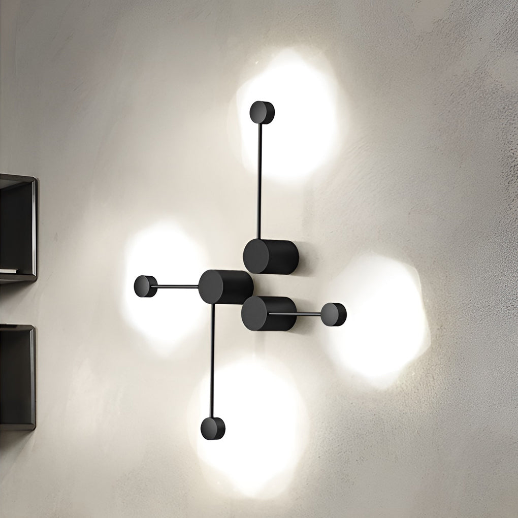 Black Wall Light Modern LED Straight Line Right Angle Light