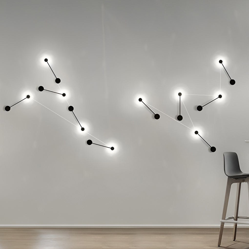 Black Wall Light Modern LED Straight Line Right Angle Light