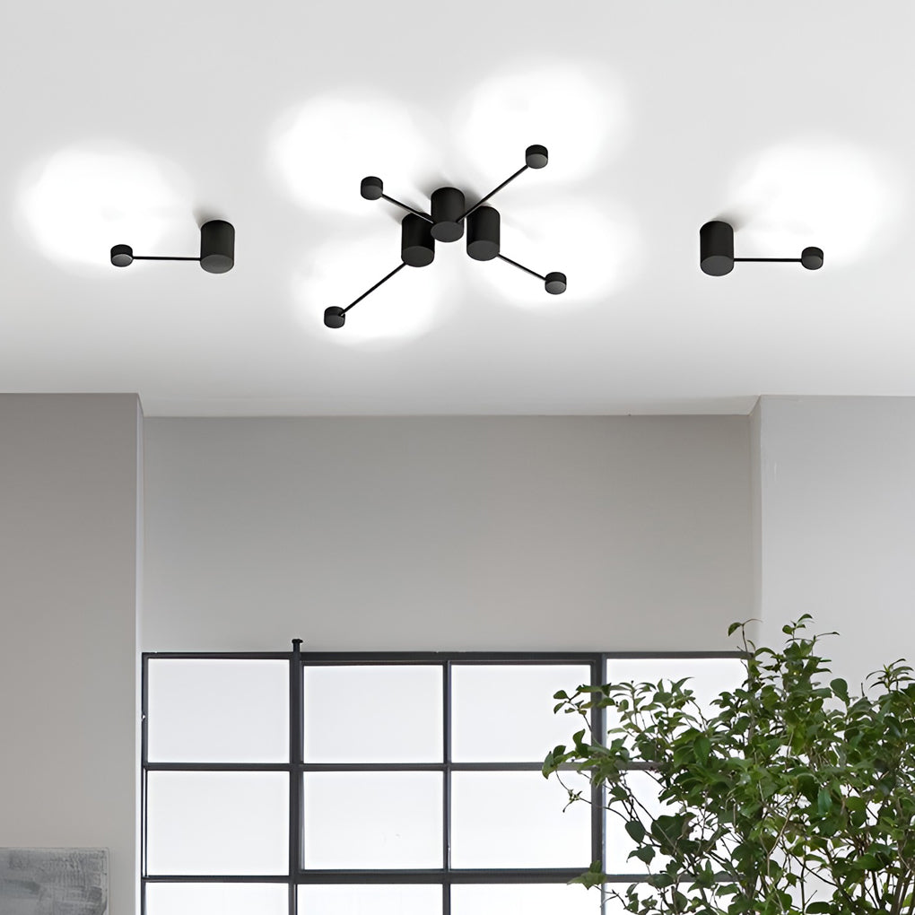 Black Wall Light Modern LED Straight Line Right Angle Light