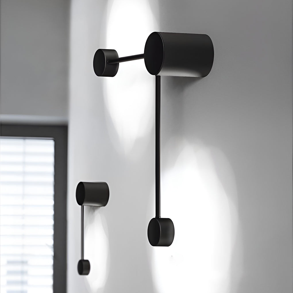 Black Wall Light Modern LED Straight Line Right Angle Light