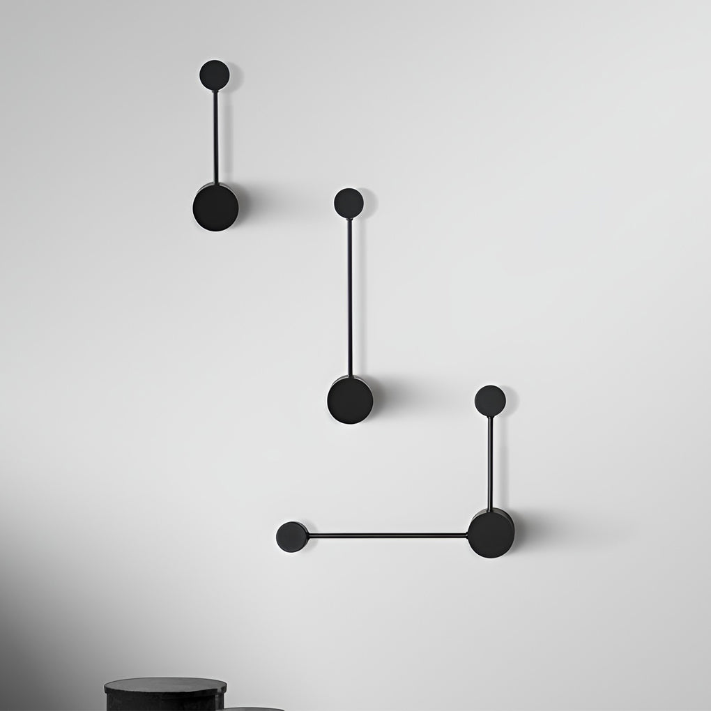 Black Wall Light Modern LED Straight Line Right Angle Light