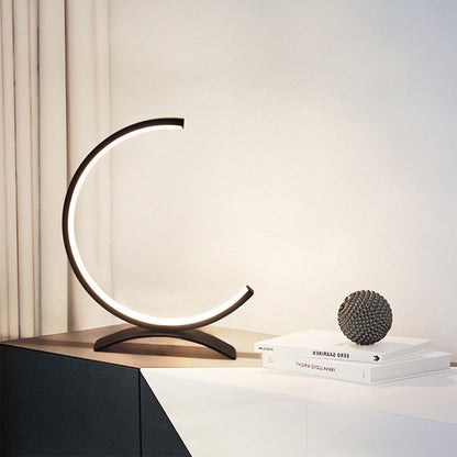 C Shaped Table Lamp Touch-Control LED Modern Ambient Lamp