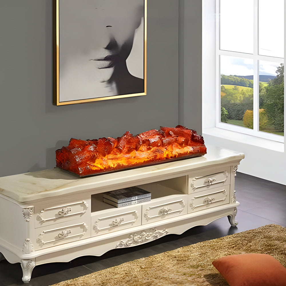 Charcoal Burner Lighter Decorative Resin Simulation Fireplace Light