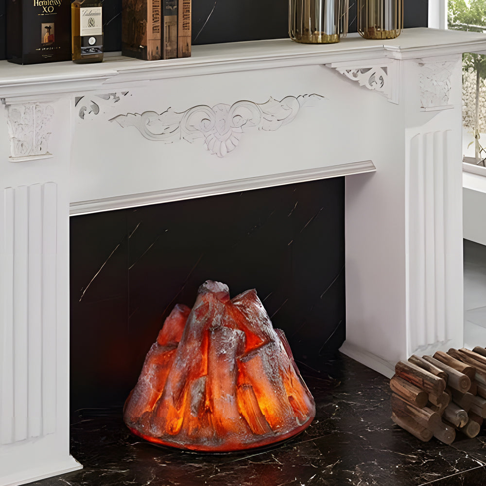 Charcoal Burner Lighter Decorative Resin Simulation Fireplace Light