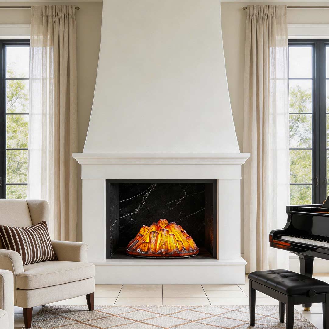 Charcoal Burner Lighter Decorative Resin Simulation Fireplace Light