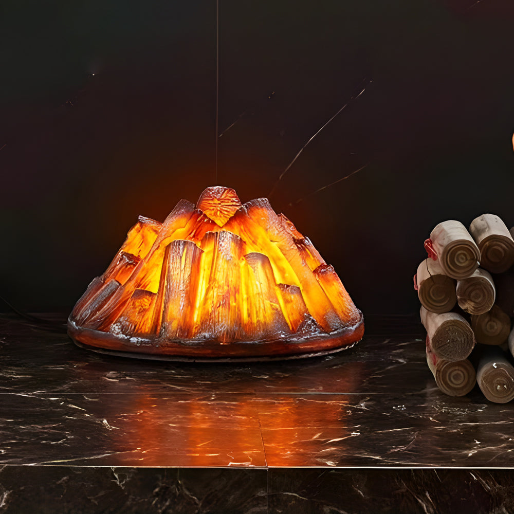 Charcoal Burner Lighter Decorative Resin Simulation Fireplace Light