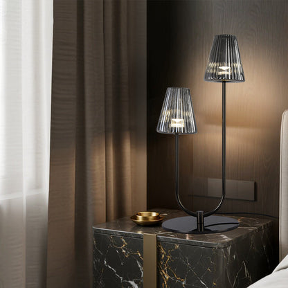 Minimalist Elegant Table Lamps American Modern Black LED Lamps