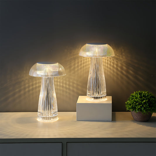 Clear Table Lamps Transparent Portable Acrylic Decorative Lamps
